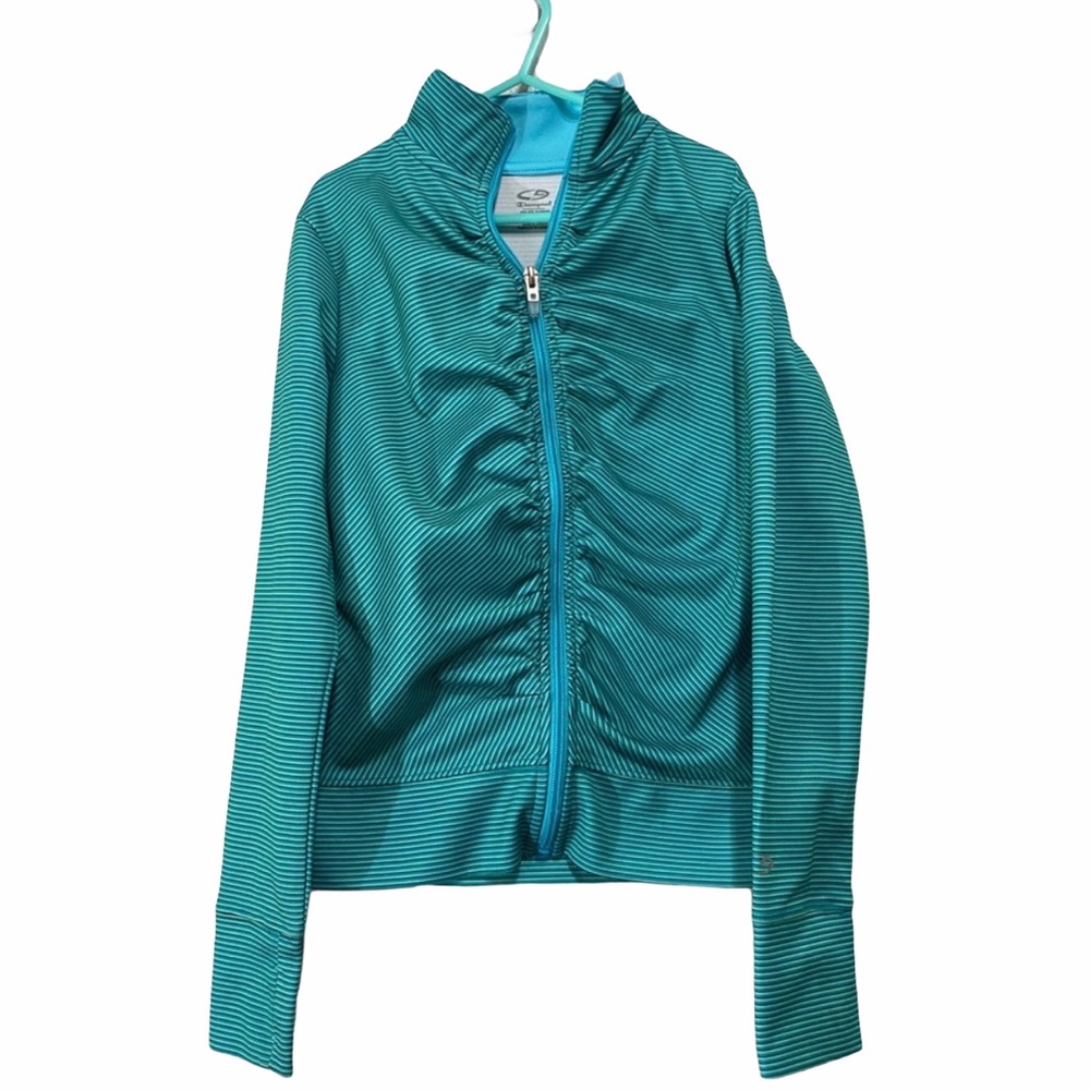 ☘️Champion Duo Dry girls athletic zip top Size 7